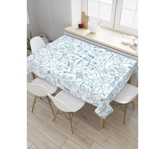 Прямоугольная скатерть JoyArty Конспект по физике из сатена tc_41598_120x145 1