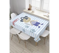 Прямоугольная скатерть JoyArty Кот-пират из сатена tc_34597_120x145