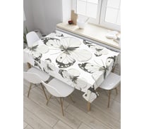 Прямоугольная скатерть JoyArty Нежные бабочки из сатена tc_31007_120x145