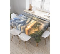 Прямоугольная скатерть JoyArty Пещерная тайна из сатена tc_2742_120x145