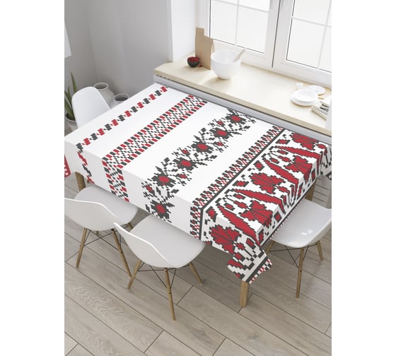 Прямоугольная скатерть JoyArty Орнаментальный этнос из сатена tc_32544_120x145 1