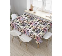 Прямоугольная скатерть JoyArty Ключ к сердцу из сатена tc_4266_120x145