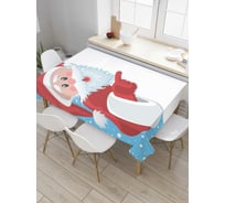 Прямоугольная скатерть JoyArty Любопытный санта из сатена tc_5711_120x145