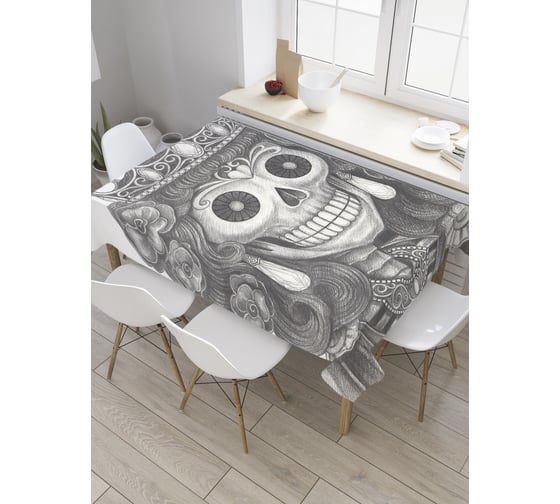 Прямоугольная скатерть JoyArty Королева пиратов из сатена tc_33591_120x145 1