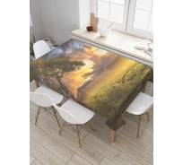 Прямоугольная скатерть JoyArty Мятежный рассвет из сатена tc_32885_120x145