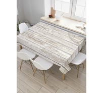 Прямоугольная скатерть JoyArty Компас на заборе из сатена tc_4714_120x145