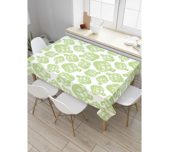 Прямоугольная скатерть JoyArty Корзинки артишоков из сатена tc_38895_120x145 1