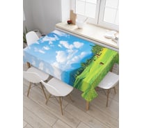 Прямоугольная скатерть JoyArty Мечтательная поляна из сатена tc_20643_120x145