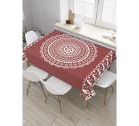 Прямоугольная скатерть JoyArty Кружевная салфетка из сатена tc_36104_120x145