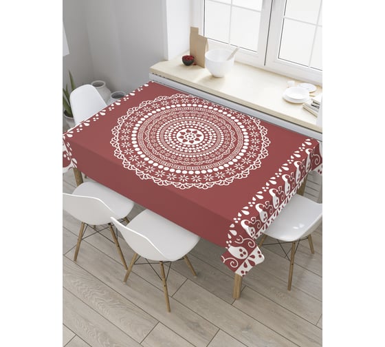 Прямоугольная скатерть JoyArty Кружевная салфетка из сатена tc_36104_120x145 1