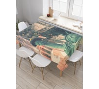 Прямоугольная скатерть JoyArty Осмотр со Статуи Свободы из сатена tc_18425_120x145