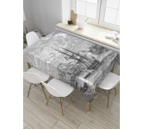 Прямоугольная скатерть JoyArty Корабли Петровского флота из сатена tc_32870_120x145