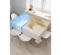 Прямоугольная скатерть JoyArty Летний берег из сатена tc_18964_120x145