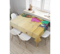 Прямоугольная скатерть JoyArty Красочное рукоделие из сатена tc_4948_120x145