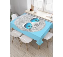 Прямоугольная скатерть JoyArty Крутой ленивец из сатена tc_37855_120x145
