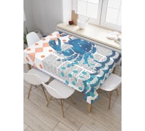 Прямоугольная скатерть JoyArty Крабовый рассказ из сатена tc_5626_120x145