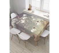 Прямоугольная скатерть JoyArty НЛО в небе из сатена tc_32106_120x145