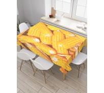 Прямоугольная скатерть JoyArty Кукурузные запасы из сатена tc_9967_120x145