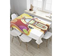 Прямоугольная скатерть JoyArty Музыкальный аппарат из сатена tc_9661_120x145