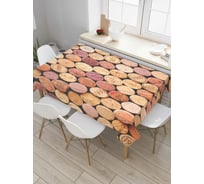 Прямоугольная скатерть JoyArty Коллекция винных пробок из сатена tc_38332_120x145