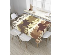 Прямоугольная скатерть JoyArty Лошадиный побег из сатена tc_8506_120x145