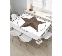 Прямоугольная скатерть JoyArty Одинокая звезда Техаса из сатена tc_5605_120x145