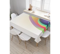 Прямоугольная скатерть JoyArty Павлинья текстура из сатена tc_29261_120x145