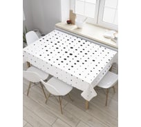 Прямоугольная скатерть JoyArty Одинокие квадраты из сатена tc_31378_120x145