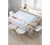 Прямоугольная скатерть JoyArty Маяк скрывает тайны из сатена tc_2771_120x145