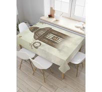 Прямоугольная скатерть JoyArty Облачные часы из сатена tc_6654_120x145