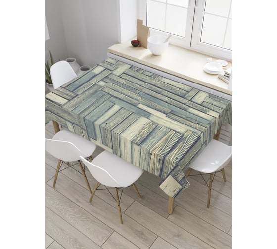 Прямоугольная скатерть JoyArty Паркетная доска из сатена tc_28094_120x145 1