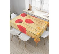 Прямоугольная скатерть JoyArty Облачные маки из сатена tc_6975_120x145