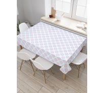 Прямоугольная скатерть JoyArty Нежные клетки из сатена tc_29610_120x145