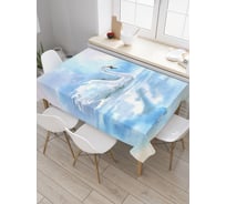 Прямоугольная скатерть JoyArty Лебединая красота из сатена tc_19058_120x145