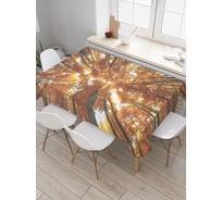 Прямоугольная скатерть JoyArty Лесной космос из сатена tc_20671_120x145