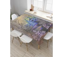 Прямоугольная скатерть JoyArty Ночная дорога к дворцу из сатена tc_6906_120x145