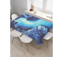 Прямоугольная скатерть JoyArty Лазурная река из сатена tc_21811_120x145
