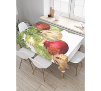 Прямоугольная скатерть JoyArty Новогодний блеск из сатена tc_378491_120x145