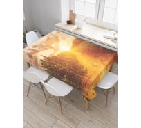 Прямоугольная скатерть JoyArty Кукурузный закат из сатена tc_9984_120x145