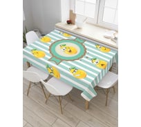 Прямоугольная скатерть JoyArty Круг груш из сатена tc_7451_120x145