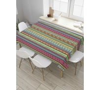 Прямоугольная скатерть JoyArty Народные полосы из сатена tc_36570_120x145