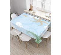 Прямоугольная скатерть JoyArty Небесные ракушки из сатена tc_29473_120x145