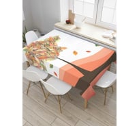 Прямоугольная скатерть JoyArty Осенняя забывчивость из сатена tc_7115_120x145