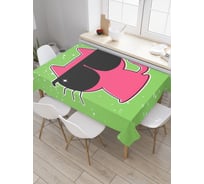 Прямоугольная скатерть JoyArty Крутая кошка из сатена tc_29310_120x145