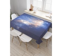 Прямоугольная скатерть JoyArty Облачный космос из сатена tc_22417_120x145