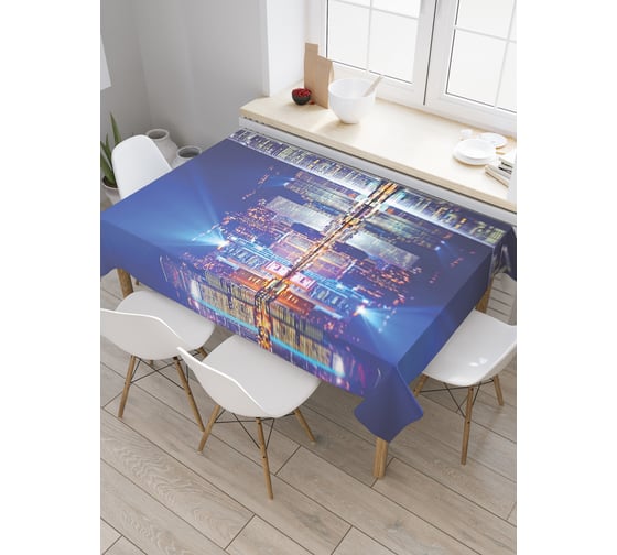 Прямоугольная скатерть JoyArty Остров Гонконга из сатена tc_38535_120x145 1