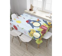 Прямоугольная скатерть JoyArty К поздравлению готовы из сатена tc_34412_120x145