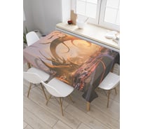 Прямоугольная скатерть JoyArty Мир фэнтези из сатена tc_21784_120x145
