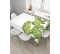 Прямоугольная скатерть JoyArty Листья банана из сатена tc_28811_120x145