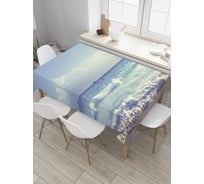 Прямоугольная скатерть JoyArty Пенистое море из сатена tc_8976_120x145